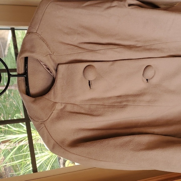 Vintage Penney's Union Made Austelle Fur Collar Scarf Pockets Long Sz. L Coat - Picture 11 of 16